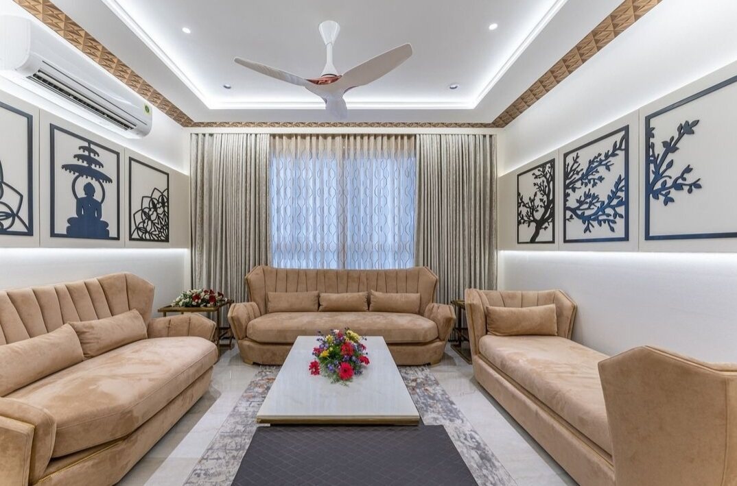 Media wall and ceiling